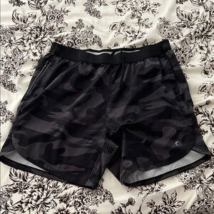 Men's Black Camo Shorts